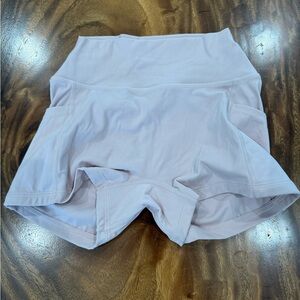 Violate the dress code pink spandex shorts